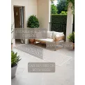 Dywan Duet 80x250cm Rosel White Grey dwustronny do wnętrz i na zewnątrz - 6