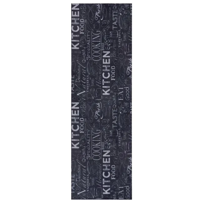 Dywan kuchenny Cook&Clean 50x150cm Wild Kitchen Board Black White antypoślizgowy