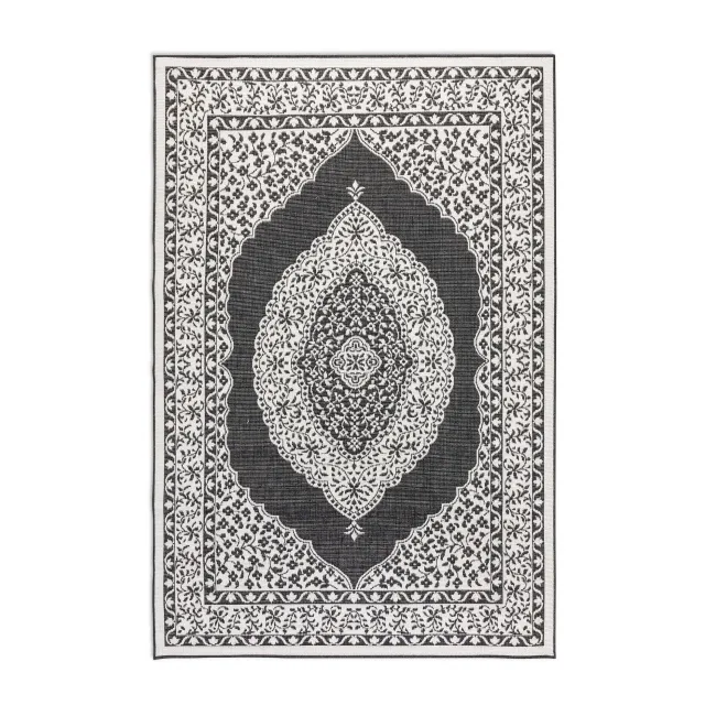 Dywan Gemini 200x290cm Meekly Black dwustronny do wnętrz i na zewnątrz