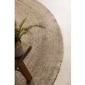 Dywan Jute Braided 100cm Rangpur Natural Grey Brown okrągły 100% juta - 11