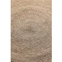 Dywan Jute Braided 100cm Rangpur Natural Grey Brown okrągły 100% juta - 7