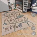 Dywan dziecięcy Adventures 120x170cm Animal Park Cream Brown Grey - 4
