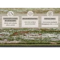 Dywan Gloria 200x290m Bloques Green Creme - 5