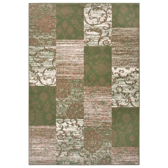 Dywan Gloria 200x290m Bloques Green Creme