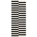 Dywan Vika 80x200cm Black Natural White 100% wełna - 1