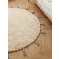 Dywan dziecięcy Snuggle 160cm Sunna Cream Multicolor okrągły 100% bawełna - 4