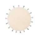 Dywan dziecięcy Snuggle 160cm Sunna Cream Multicolor okrągły 100% bawełna - 1