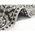 Dywan Twin Supreme 80x350cm Jardin Black Cream dwustronny do wnętrz i na zewnątrz - 6