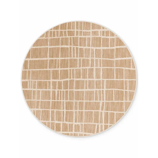 Dywan Haringey 160cm Crouch Jute White okrągły