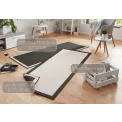 Dywan Twin 80x350cm Panama Black Cream dwustronny do wnętrz i na zewnątrz - 4