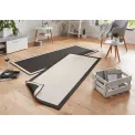 Dywan Twin 80x350cm Panama Black Cream dwustronny do wnętrz i na zewnątrz - 3