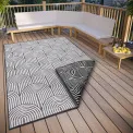 Dywan Pangli 120x170cm Black dwustronny do wnętrz i na zewnątrz - 6
