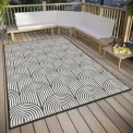 Dywan Pangli 120x170cm Black dwustronny do wnętrz i na zewnątrz - 3