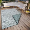 Dywan Pangli 200x290cm Green dwustronny do wnętrz i na zewnątrz - 5