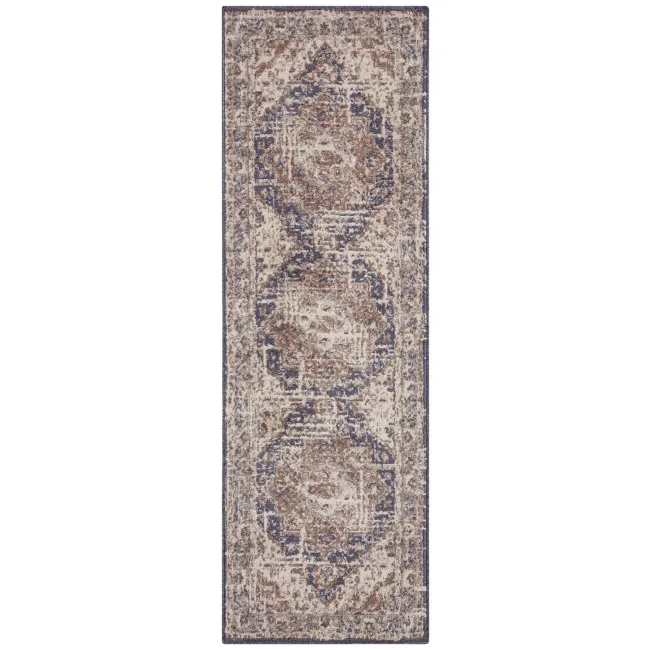 Dywan Terrain 80x200cm Sand Creme Blue