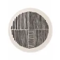 Dywan Haringey 160cm Bounds Black White okrągły - 1