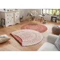 Dywan Twin 100cm Porto Terra Cream dwustronny okrągły do wnętrz i na zewnątrz - 4