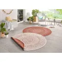Dywan Twin 100cm Porto Terra Cream dwustronny okrągły do wnętrz i na zewnątrz - 5