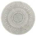 Dywan Twin 200cm Porto Green Cream dwustronny okrągły do wnętrz i na zewnątrz - 1