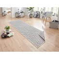 Dywan Twin Supreme 80x350cm Palma Grey Cream dwustronny do wnętrz i na zewnątrz - 4