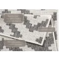 Dywan Twin 80x350cm Malta Grey Cream dwustronny do wnętrz i na zewnątrz - 5