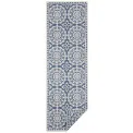Dywan Twin Supreme 80x250cm Jardin Blue Cream dwustronny do wnętrz i na zewnątrz - 2