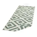 Dywan Twin 80x350cm Malta Green Cream dwustronny do wnętrz i na zewnątrz - 6