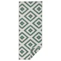 Dywan Twin 80x350cm Malta Green Cream dwustronny do wnętrz i na zewnątrz - 2