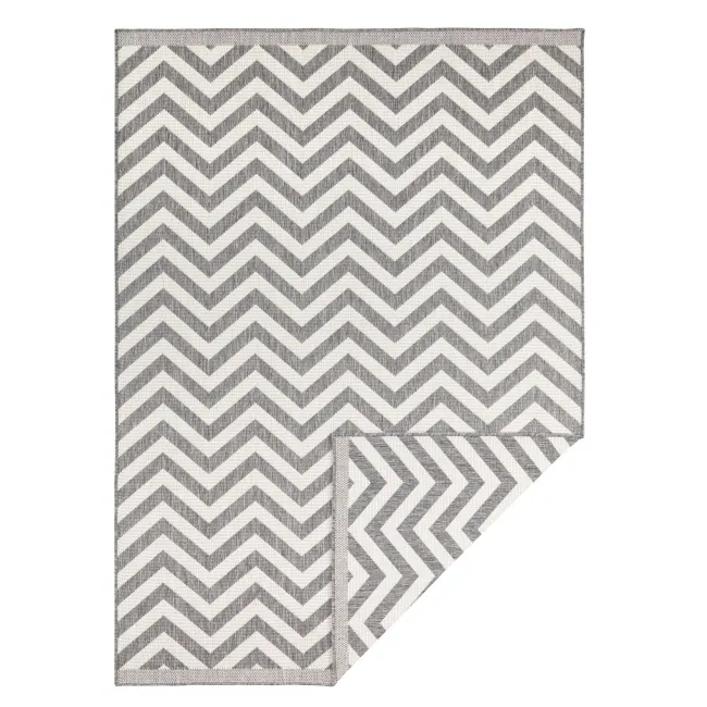 Dywan Twin Supreme 200x290cm Palma Grey Cream dwustronny do wnętrz i na zewnątrz