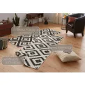 Dywan Twin 80x350cm Malta Black Cream dwustronny do wnętrz i na zewnątrz - 4