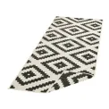 Dywan Twin 80x350cm Malta Black Cream dwustronny do wnętrz i na zewnątrz - 6