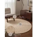 Dywan Wolly 133cm Beige Brown tuftowany okrągły - 6