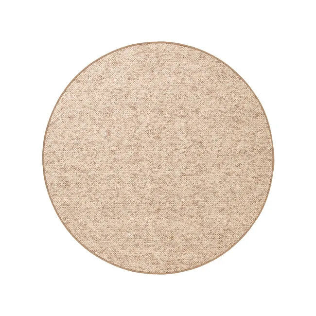 Dywan Wolly 133cm Beige Brown tuftowany okrągły
