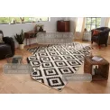 Dywan Twin 120x170cm Malta Black Cream dwustronny do wnętrz i na zewnątrz - 6