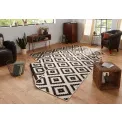 Dywan Twin 120x170cm Malta Black Cream dwustronny do wnętrz i na zewnątrz - 4
