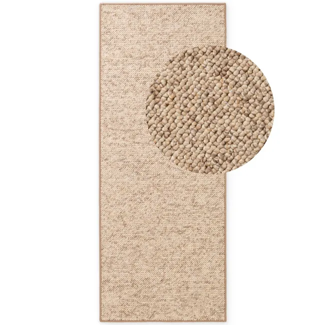 Dywan Wolly 80x200cm Beige Brown tuftowany