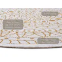 Dywan Twin 140cm Porto Ochre dwustronny okrągły do wnętrz i na zewnątrz - 5