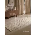Dywan Camden 80x250cm Parker Natural White 100% wełna - 6
