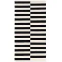Dywan Vika 80x150cm Black Natural White 100% wełna - 1