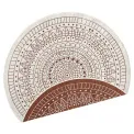 Dywan Twin 200cm Porto Terra Cream dwustronny okrągły do wnętrz i na zewnątrz - 3