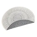 Dywan Twin 240cm Porto Grey Cream dwustronny okrągły do wnętrz i na zewnątrz - 7