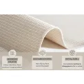 Dywan Nature 80x250 Sisal-Look Creme White do wnętrz i na zewnątrz - 6