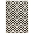 Dywan Twin 200x290cm Malta Black Cream dwustronny do wnętrz i na zewnątrz - 1