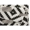 Dywan Twin 200x290cm Malta Black Cream dwustronny do wnętrz i na zewnątrz - 7