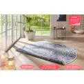 Dywan Nora 100cm Lilja Blue dwustronny okrągły do wnętrz i na zewnątrz - 4