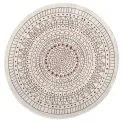 Dywan Twin 240cm Porto Terra Cream dwustronny okrągły do wnętrz i na zewnątrz - 1
