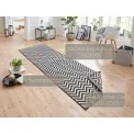 Dywan Twin Supreme 80x250cm Palma Black Cream dwustronny do wnętrz i na zewnątrz - 5