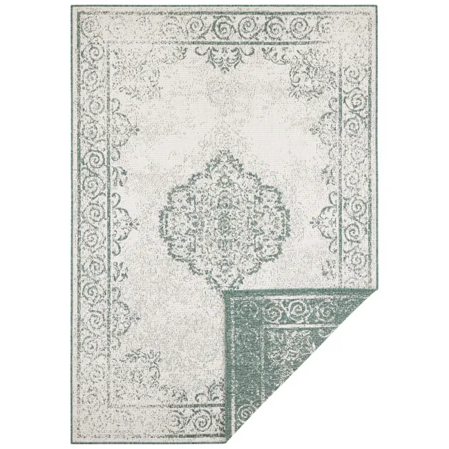 Dywan Twin Supreme 200x290cm Cebu Green Cream dwustronny do wnętrz i na zewnątrz