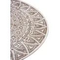 Dywan Nora 100cm Lilja Linen dwustronny okrągły do wnętrz i na zewnątrz - 7