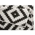 Dywan Twin 160x230cm Malta Black Cream dwustronny do wnętrz i na zewnątrz - 9
